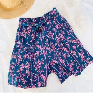 Free People Layla Pleated Tie Front Shorts